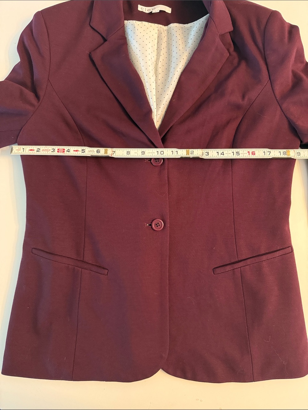 Cleo tailored blazer in a rich plum purple Size 8 - Picture 5 of 11